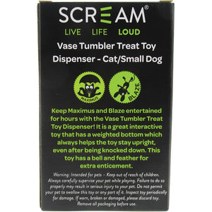 Scream Vase Tumbler Treat Toy Dispenser