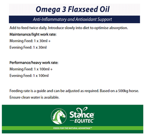 Stance Omega 3 Flaxseed Oil