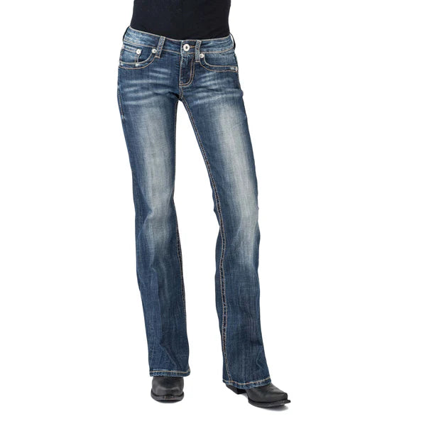 Stetson Womens Jeans 818 Contemporary Boot Cut Piercing Pocket
