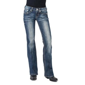 Stetson Womens Jeans 818 Contemporary Boot Cut Piercing Pocket
