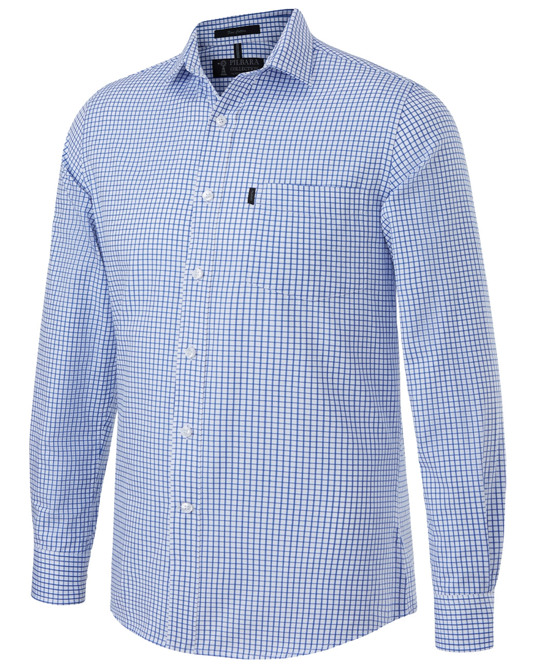 Pilbara Mens Long Sleeve Shirt Single Pocket