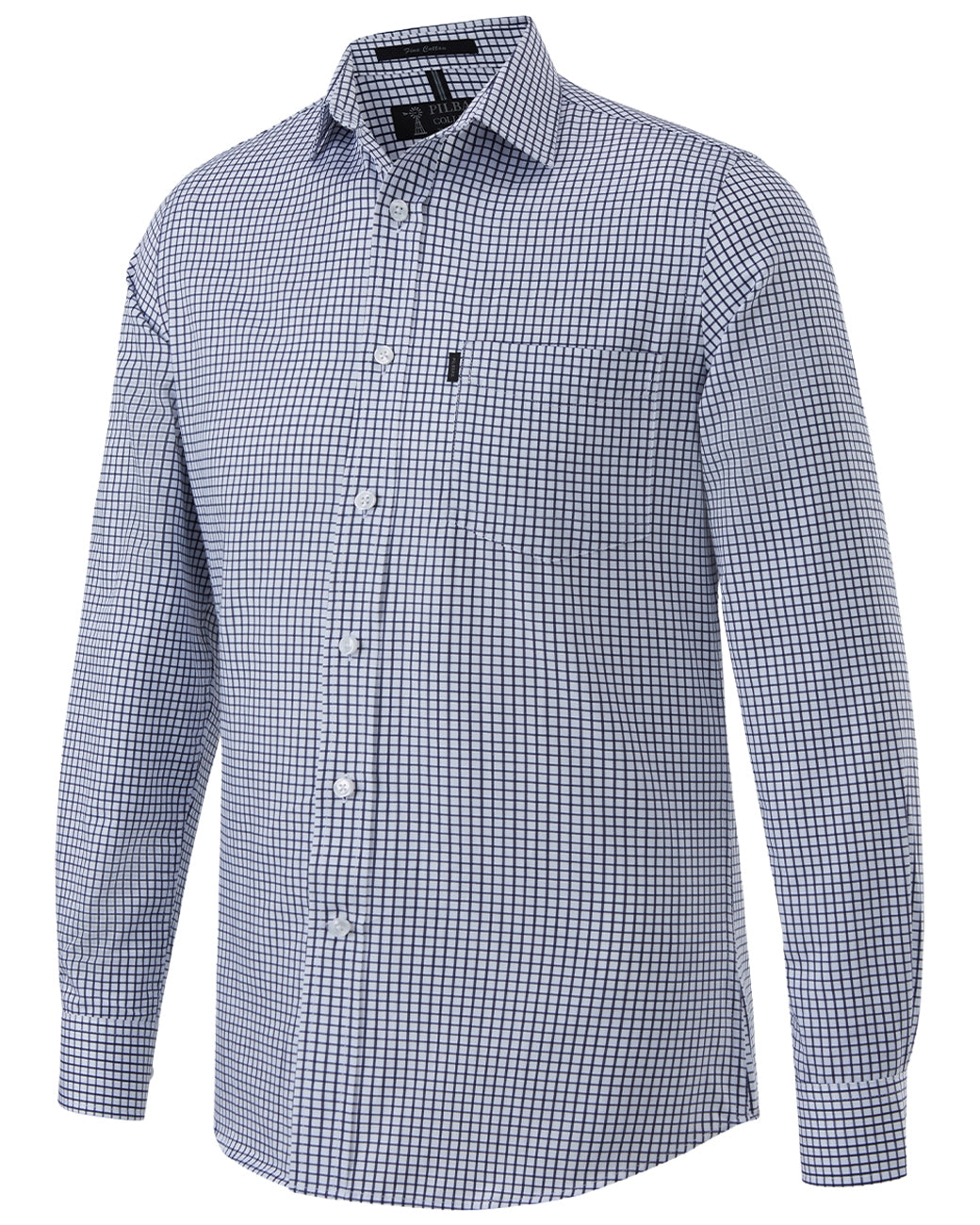 Pilbara Mens Long Sleeve Shirt Single Pocket