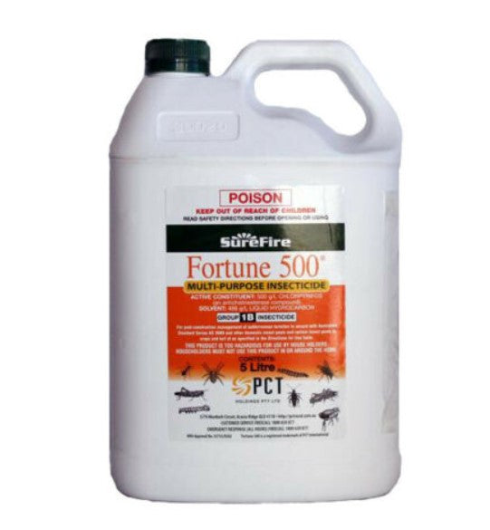 Surefire Fortune 500 Insecticide - 500g/L Chlorpyrifos - Brookies Rural ...