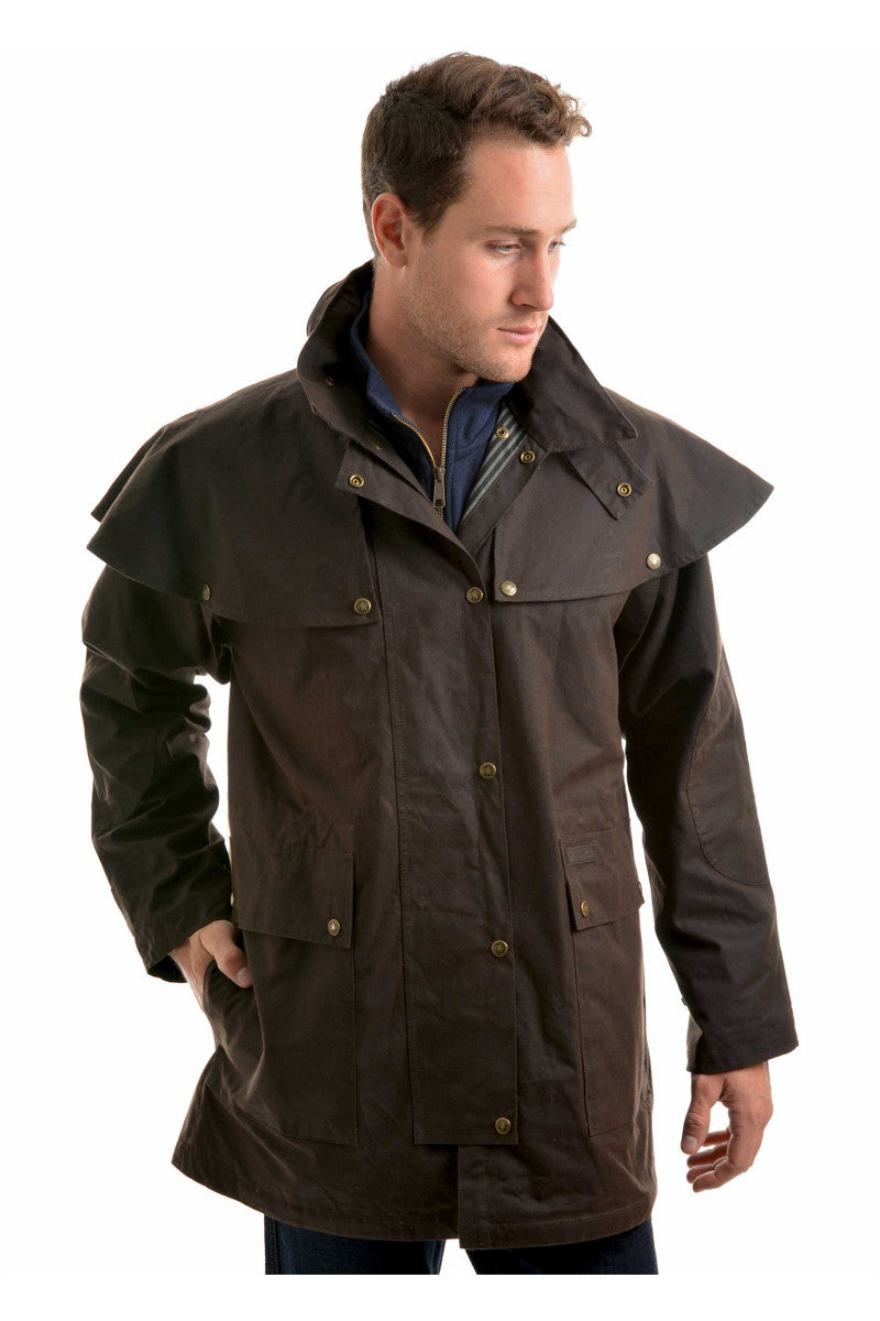 Thomas Cook High Country Oilskin Short Coat
