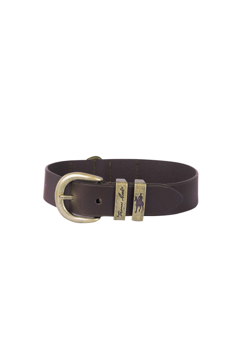 Thomas Cook Leather Twin Keeper Dog Collar
