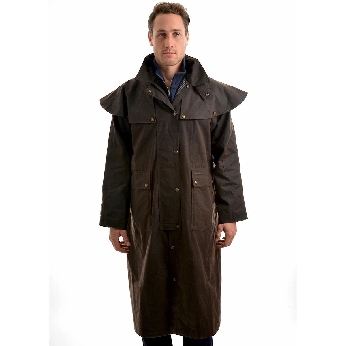 Thomas Cook High Country Oilskin Coat Long