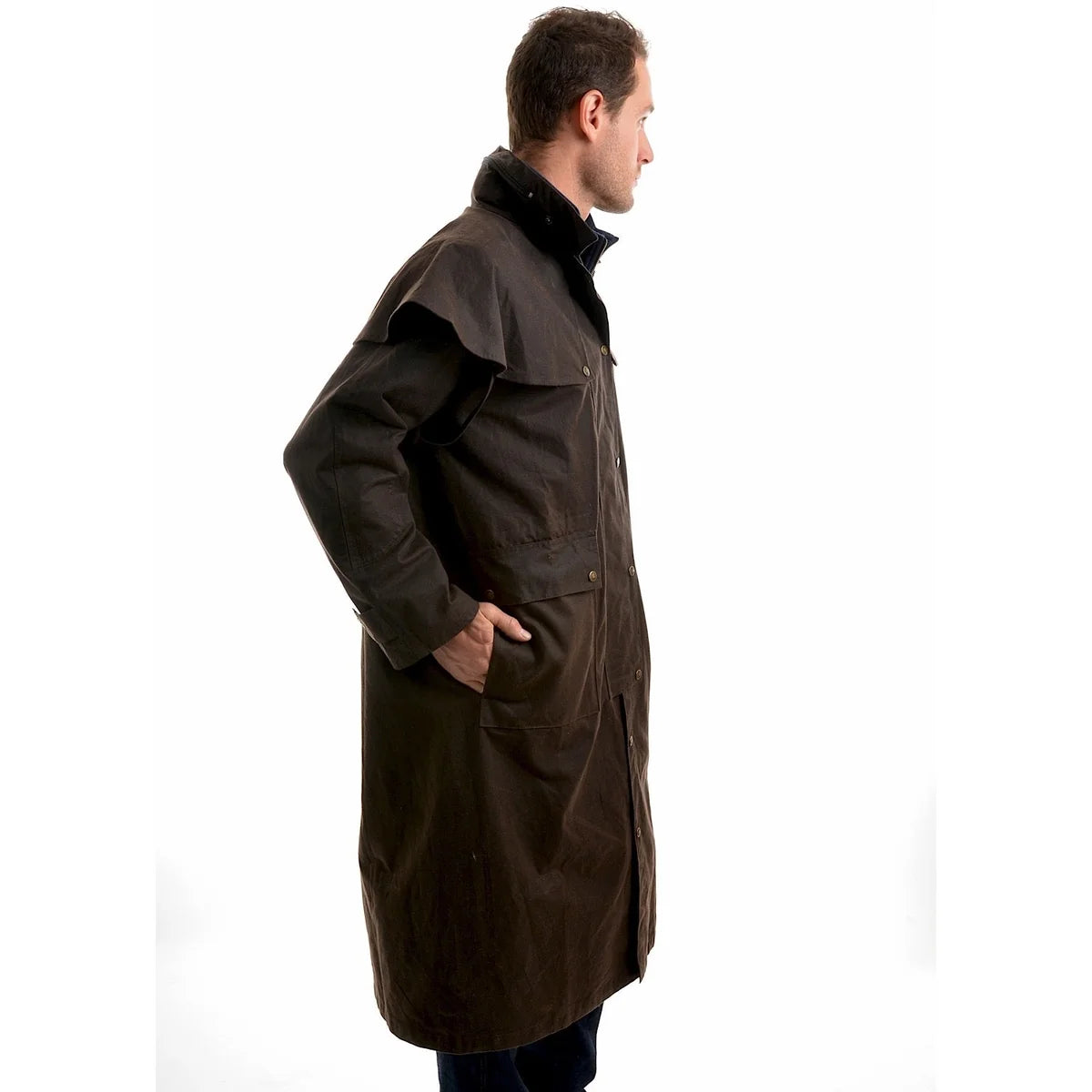 Thomas Cook High Country Oilskin Coat Long