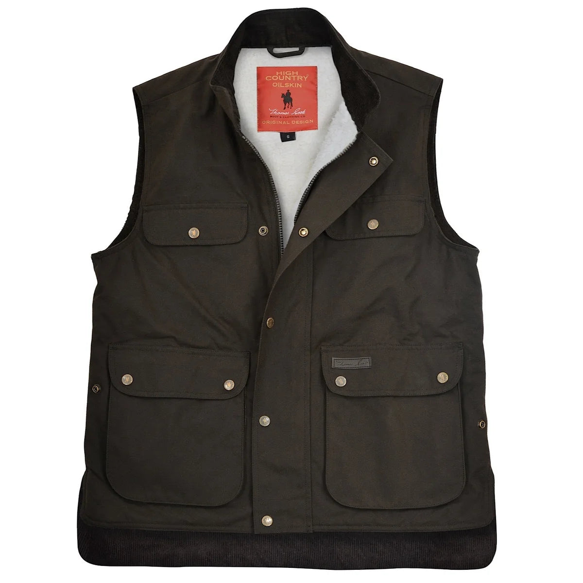 Thomas Cook High Country Oilskin Sherpa Vest
