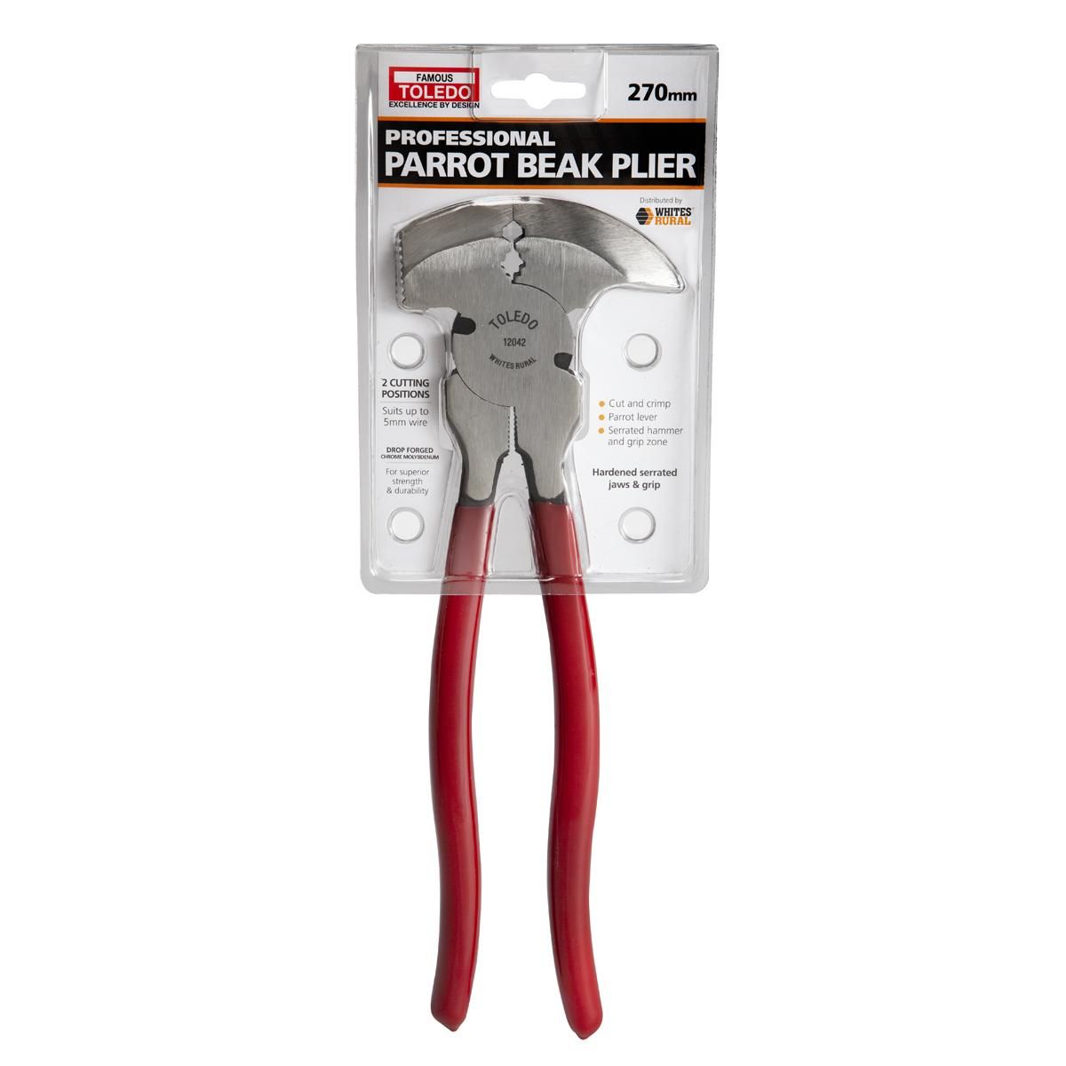 Toledo Contractor Grade Fencing Pliers - Parrot Beak