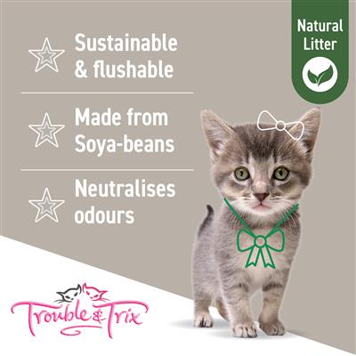 Trouble and Trix Natural Cat Litter Pellets