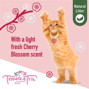 Trouble and Trix Natural Cherry Blossom Cat Litter Pellets