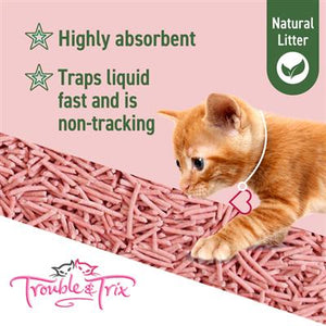 Trouble and Trix Natural Cherry Blossom Cat Litter Pellets