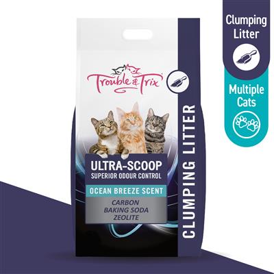 Trouble and Trix Ultra-Scoop Clumping Cat Litter