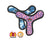 Tuffy Ultimates Boomerang Dog Toy