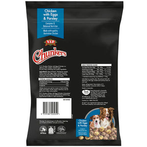 VIP Chunkers Chicken with Eggs and Parsley Dog Food