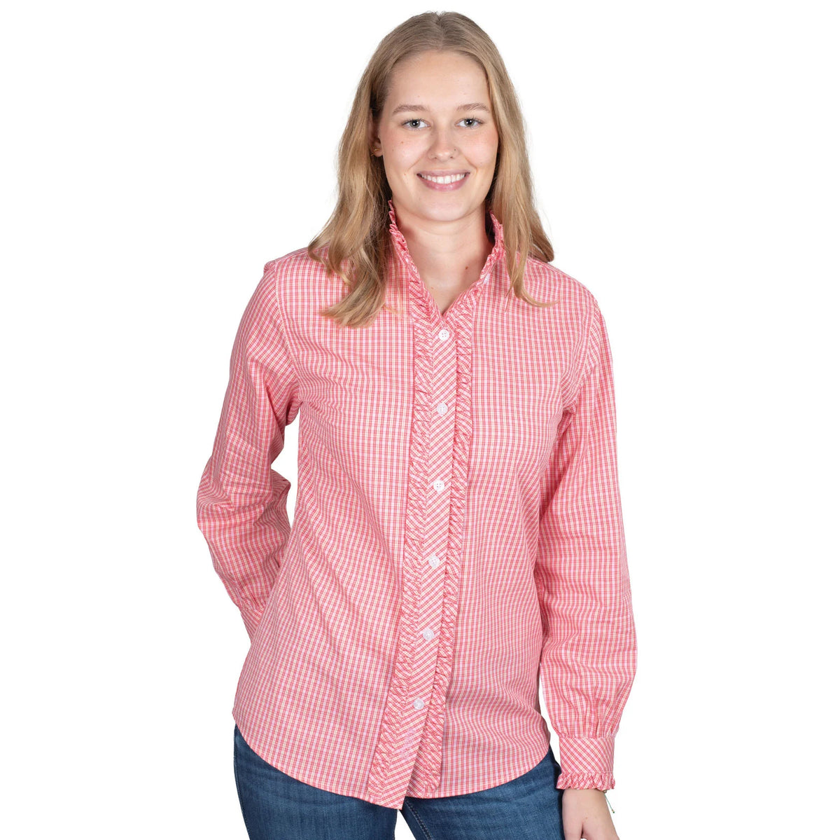 Just Country Womens Abbey Frills Full Button Workshirt