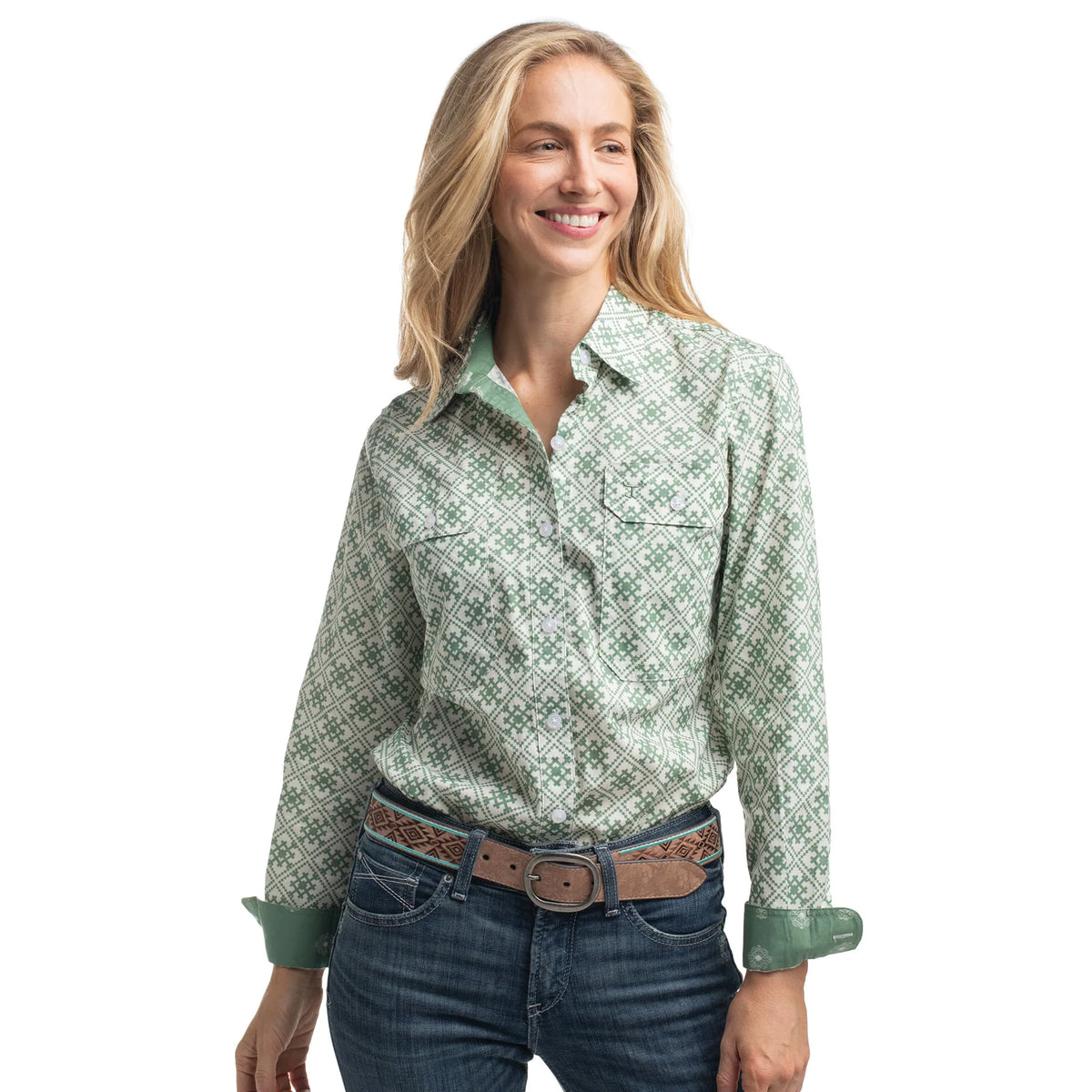Just Country Womens Abbey Full Button Workshirt