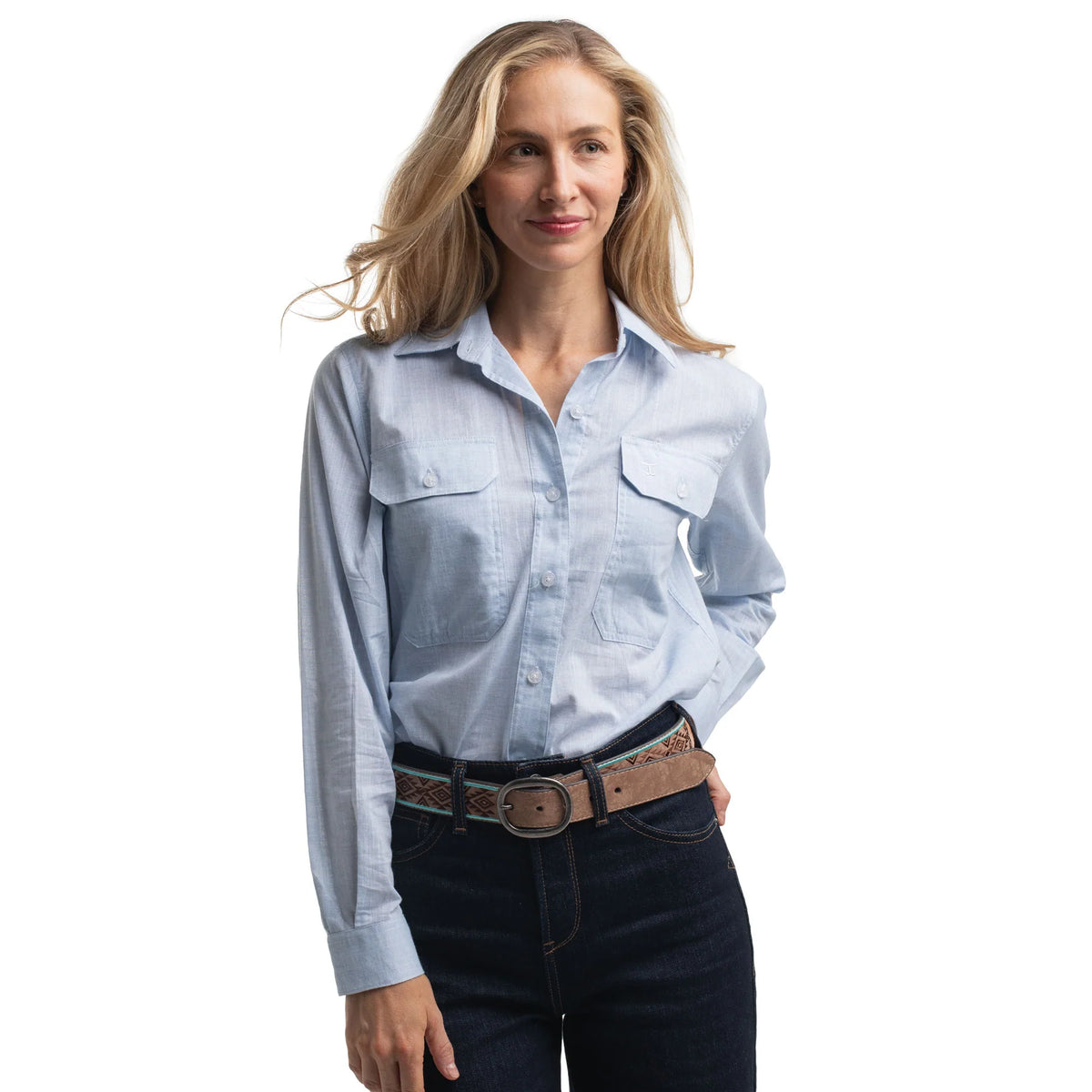 Just Country Womens Abbey Full Button Workshirt