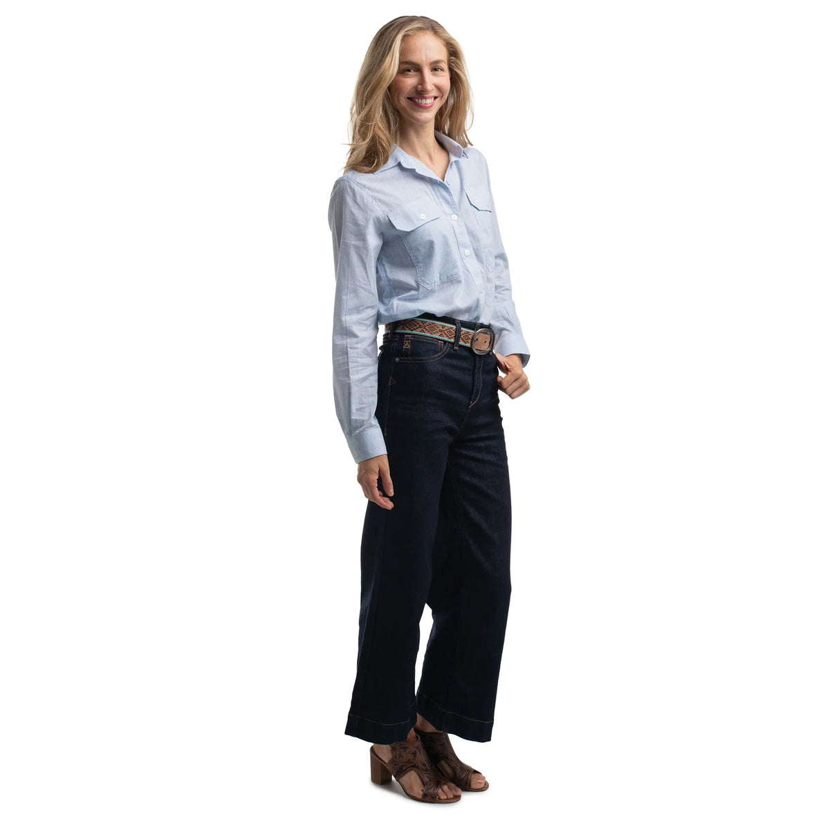 Just Country Womens Abbey Full Button Workshirt