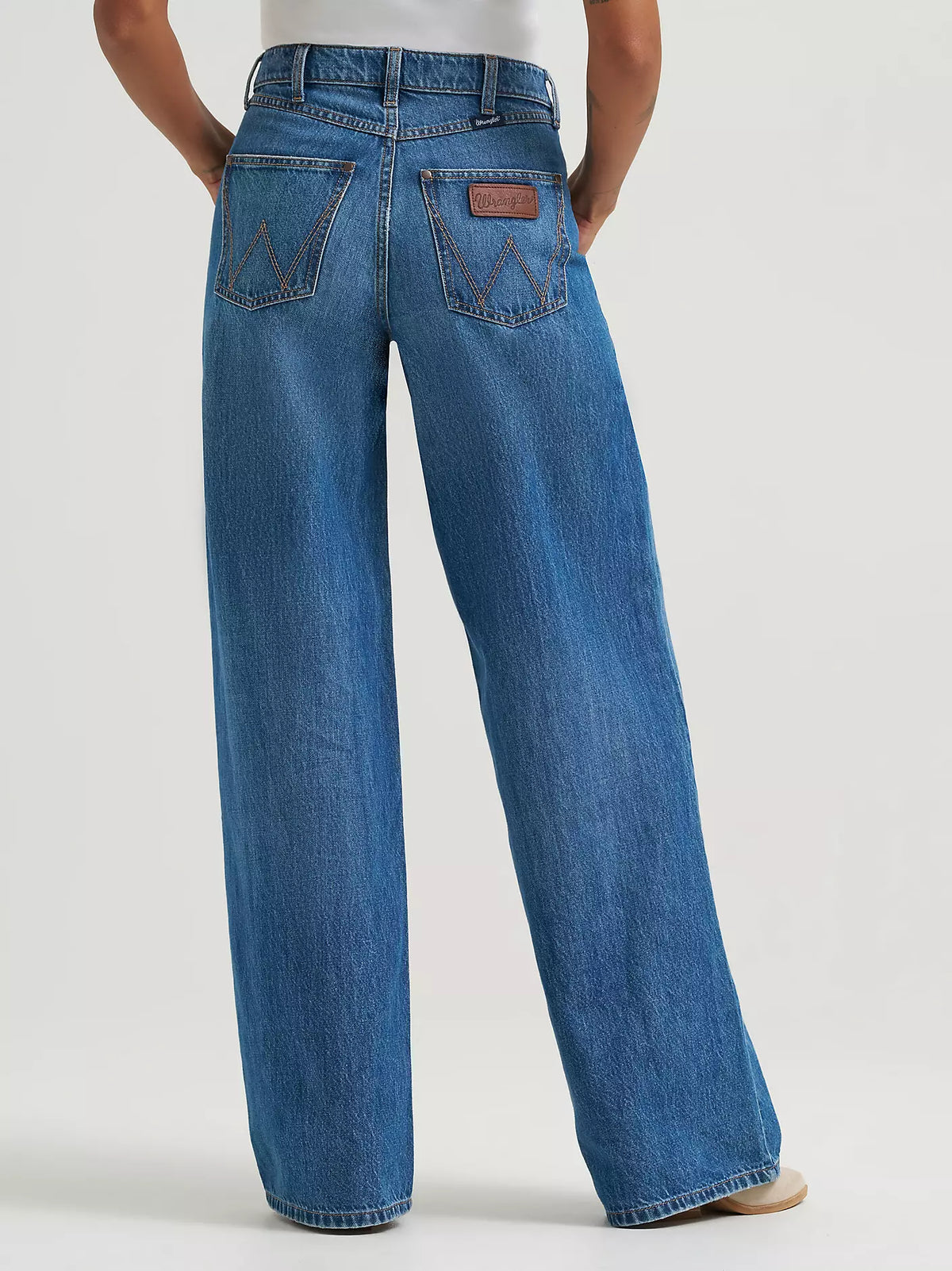Wrangler Womens Bailey High Rise Wide Leg Jean