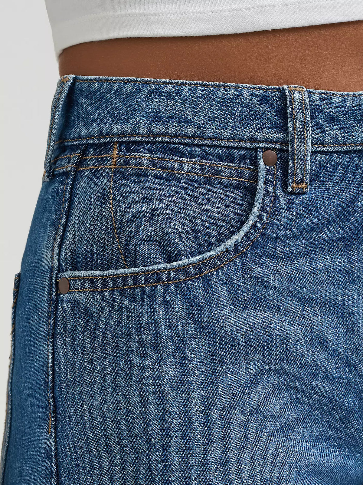 Wrangler Womens Bailey High Rise Wide Leg Jean