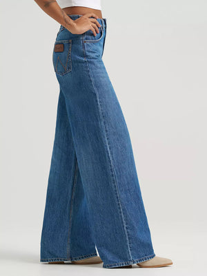 Wrangler Womens Bailey High Rise Wide Leg Jean