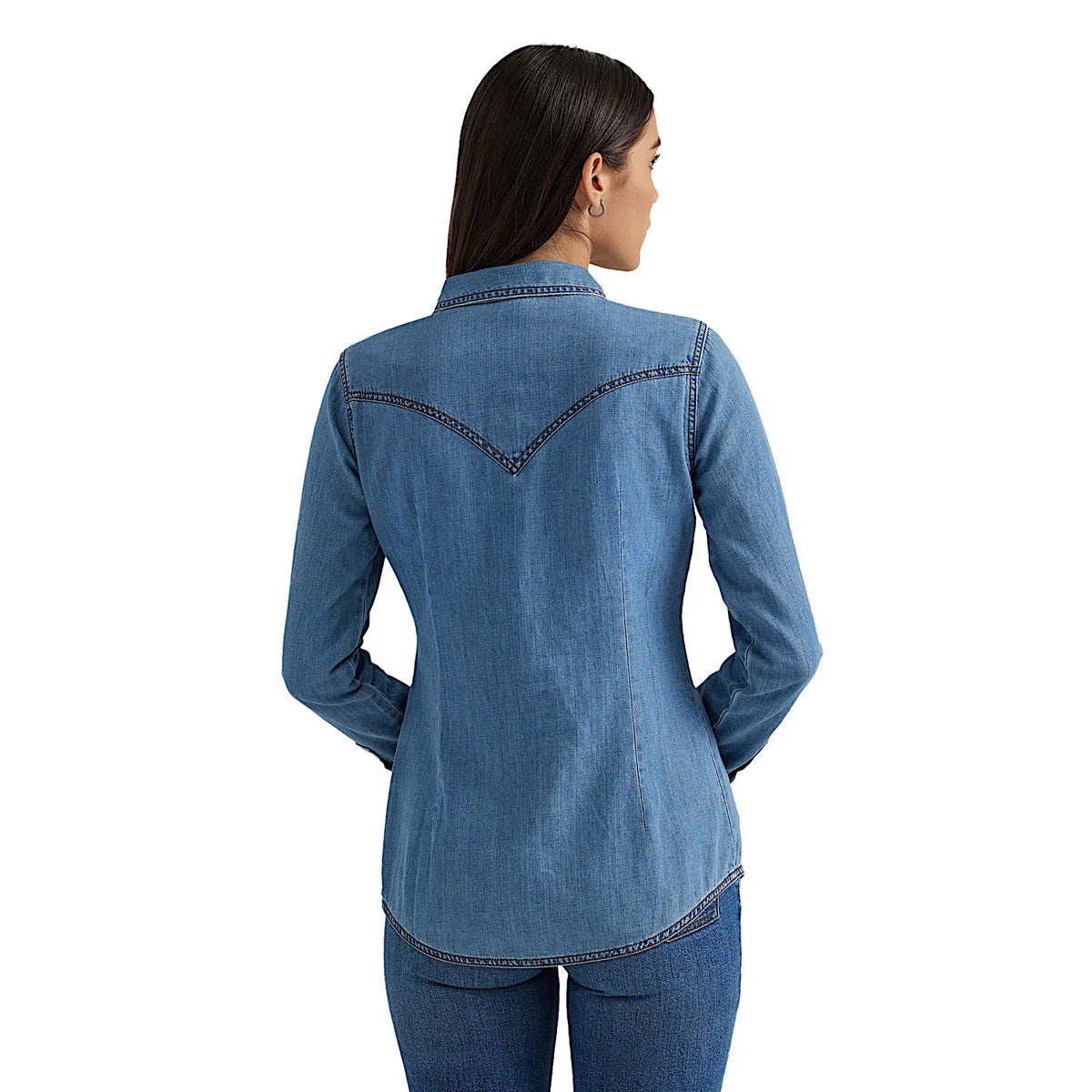 Wrangler Womens Classic Fit Denim Shirt