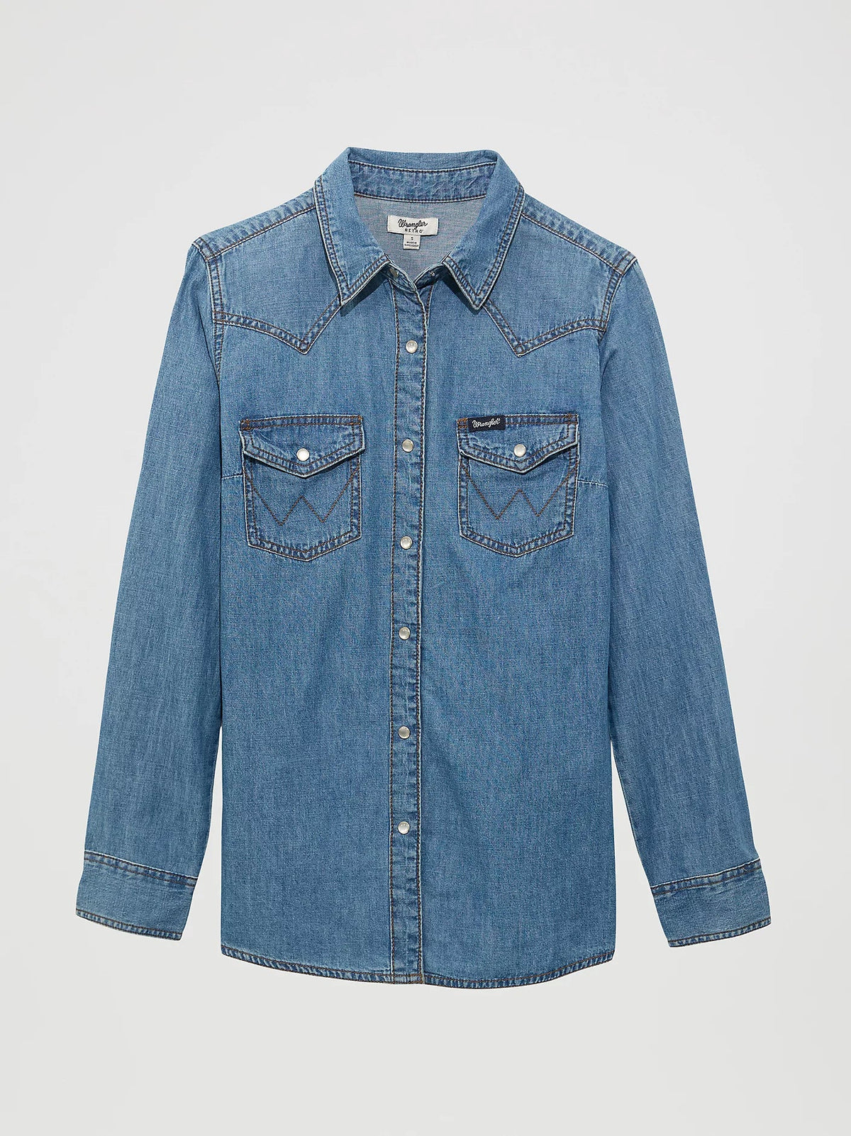 Wrangler Womens Classic Fit Denim Shirt