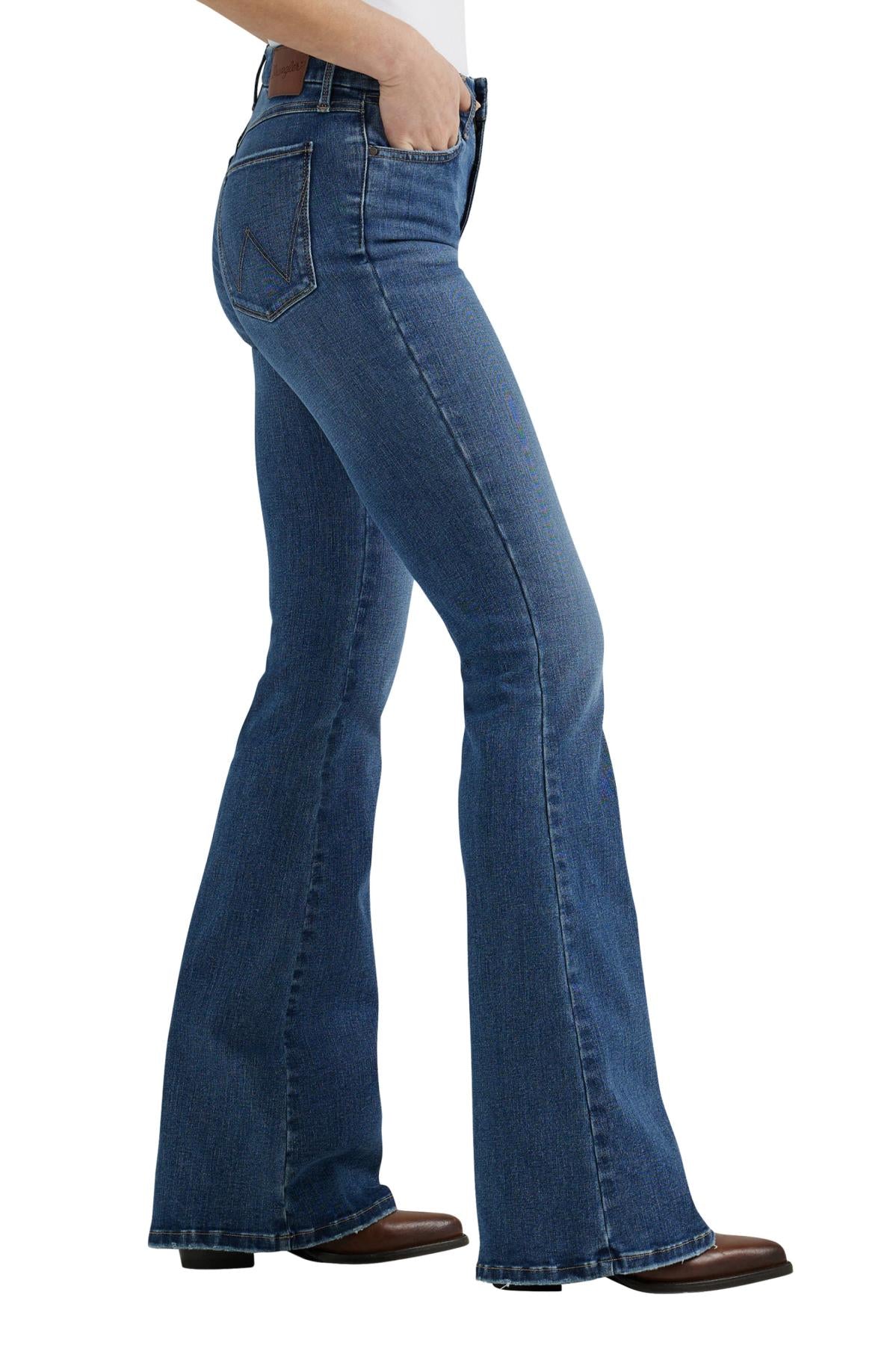 Wrangler Womens Hi-Rise Bespoke Flare Jean