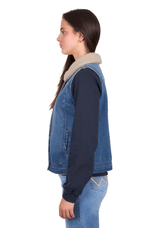 Wrangler Womens Dixie Denim Reversible Vest