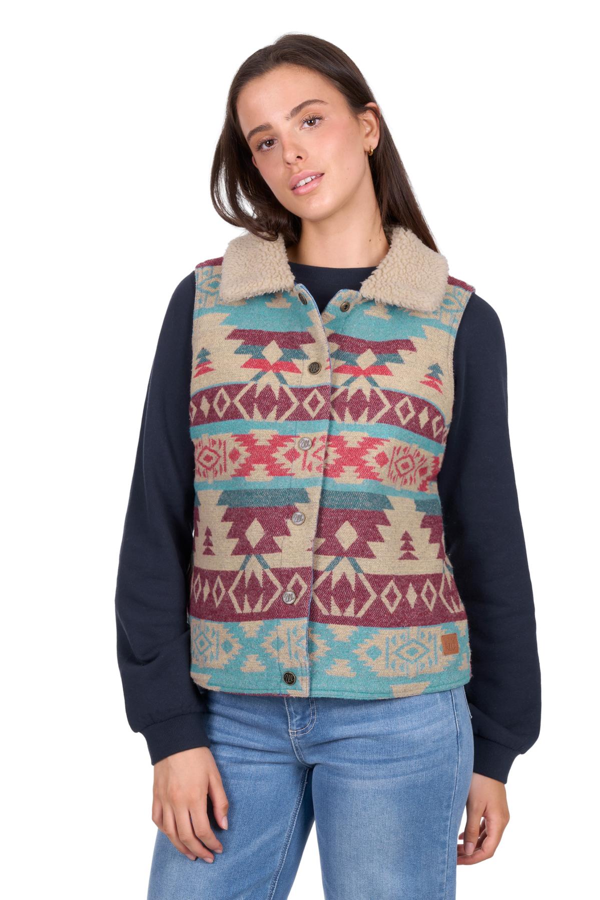 Wrangler Womens Dixie Denim Reversible Vest