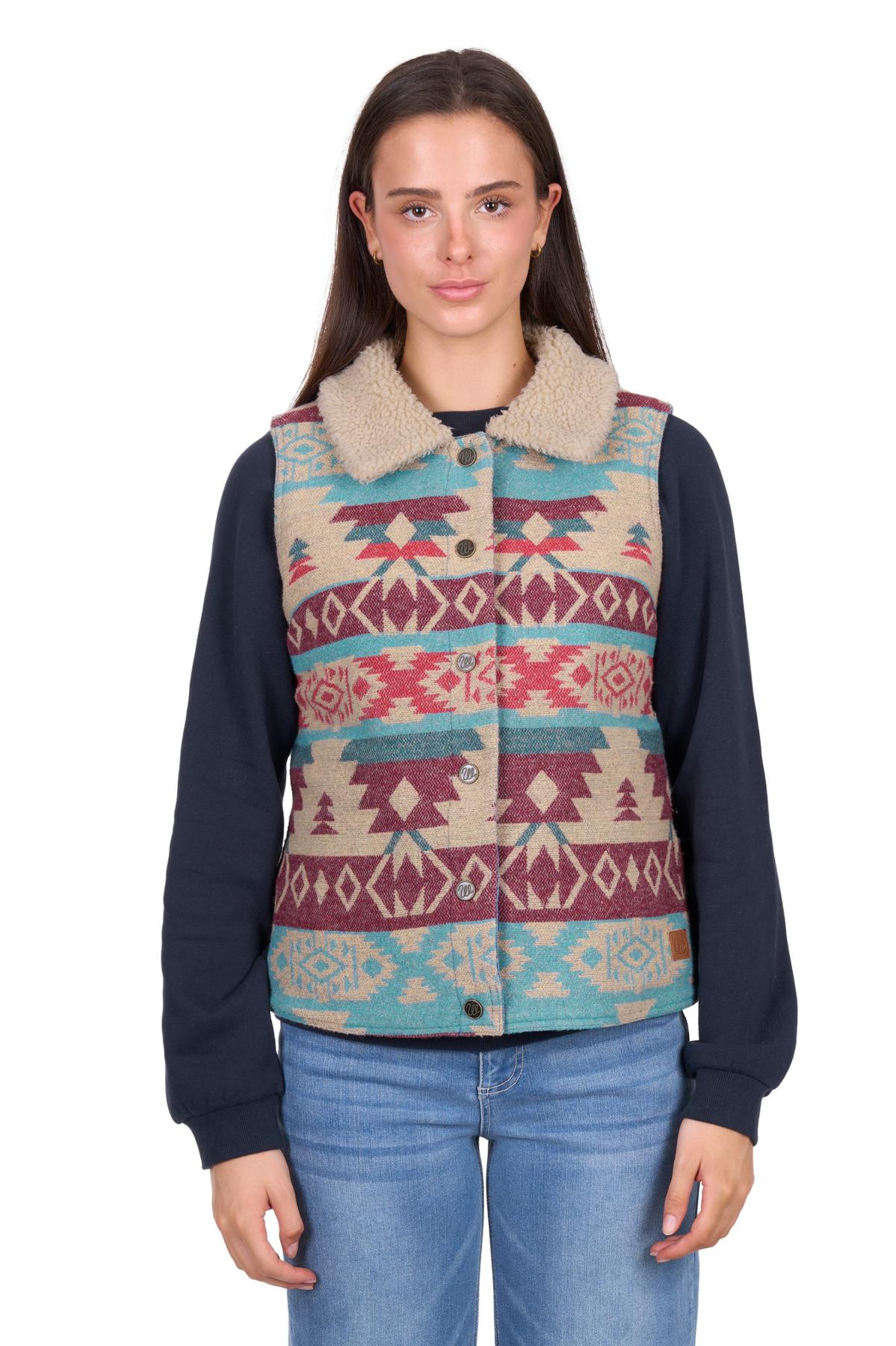 Wrangler Womens Dixie Denim Reversible Vest