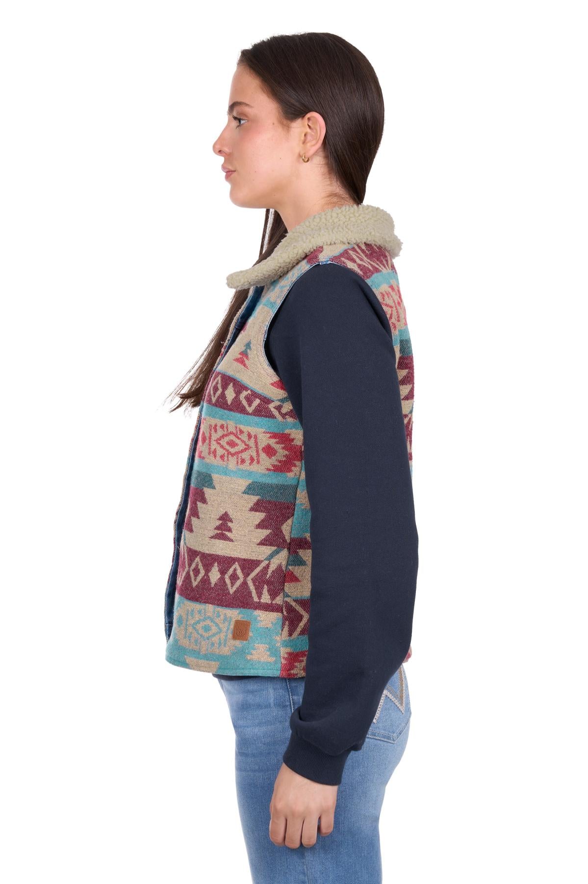 Wrangler Womens Dixie Denim Reversible Vest