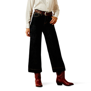 Ariat Womens Ultra High Rise Countryside Wide Crop Jean