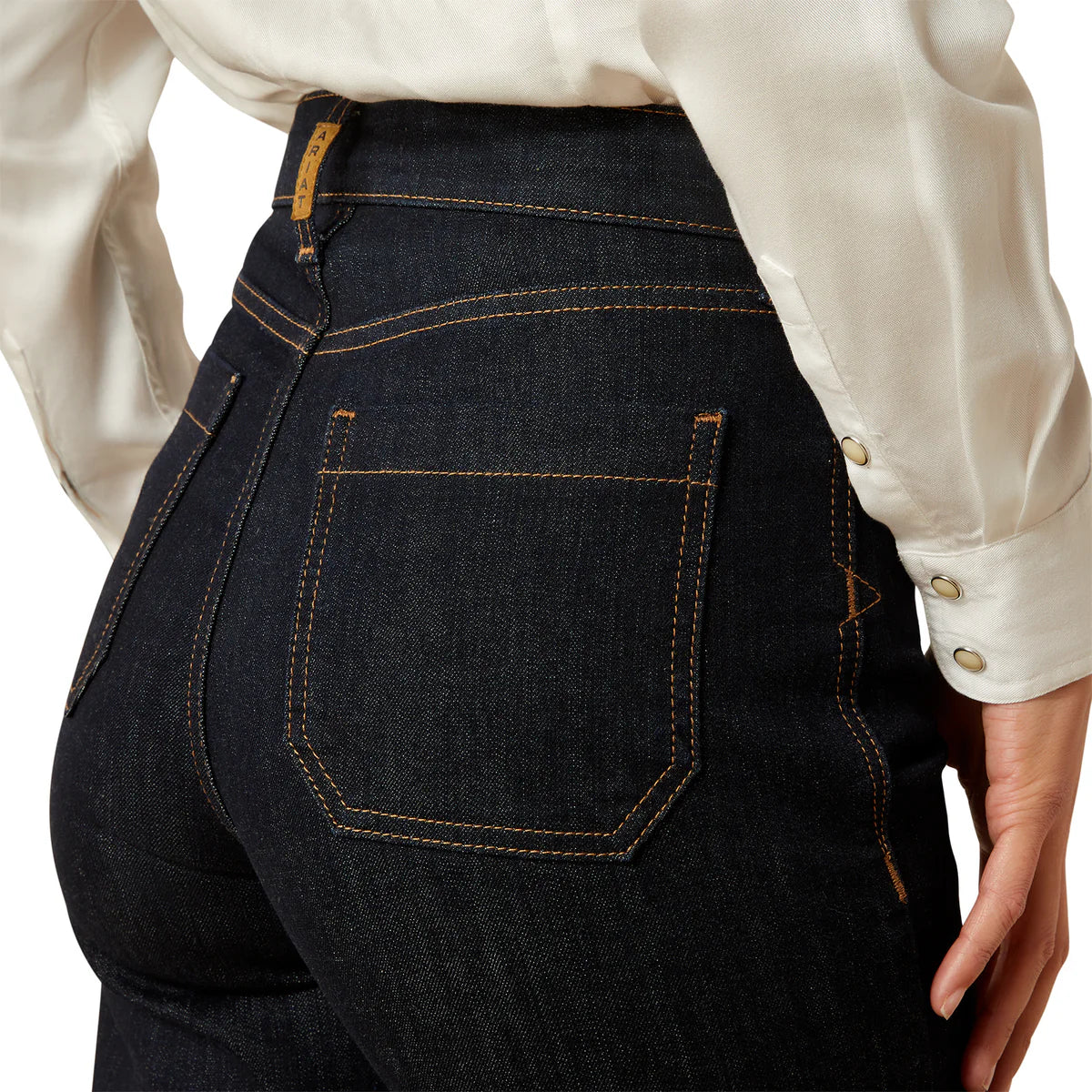 Ariat Womens Ultra High Rise Countryside Wide Crop Jean