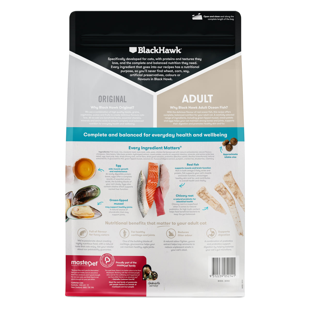Black Hawk Original Adult Cat Ocean Fish Dry Food
