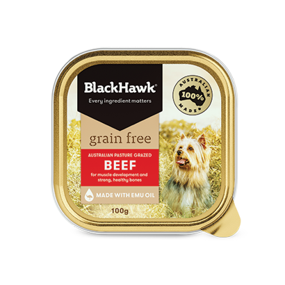 Black Hawk Grain Free Adult Beef Wet Dog Food 100g