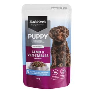 Black Hawk Puppy Lamb & Vegetables 130g