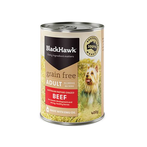 Black Hawk Grain Free Adult Beef Wet Dog Food 400g