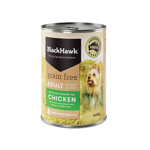 Black Hawk Grain Free Adult Chicken Wet Dog Food 400g