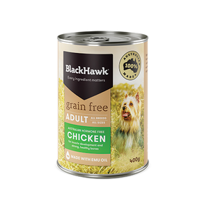 Black Hawk Grain Free Adult Chicken Wet Dog Food 400g