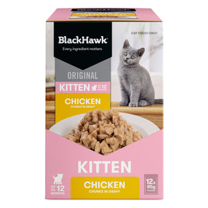 Black Hawk Original Kitten Chicken in Gravy Wet Cat Food