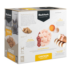 Black Hawk Original Adult Cat Chicken in Gravy Wet Cat Food