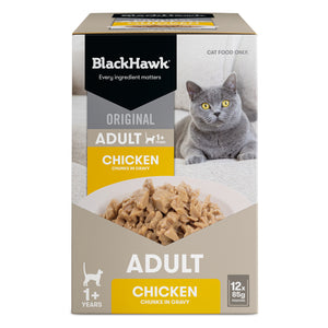 Black Hawk Original Adult Cat Chicken in Gravy Wet Cat Food