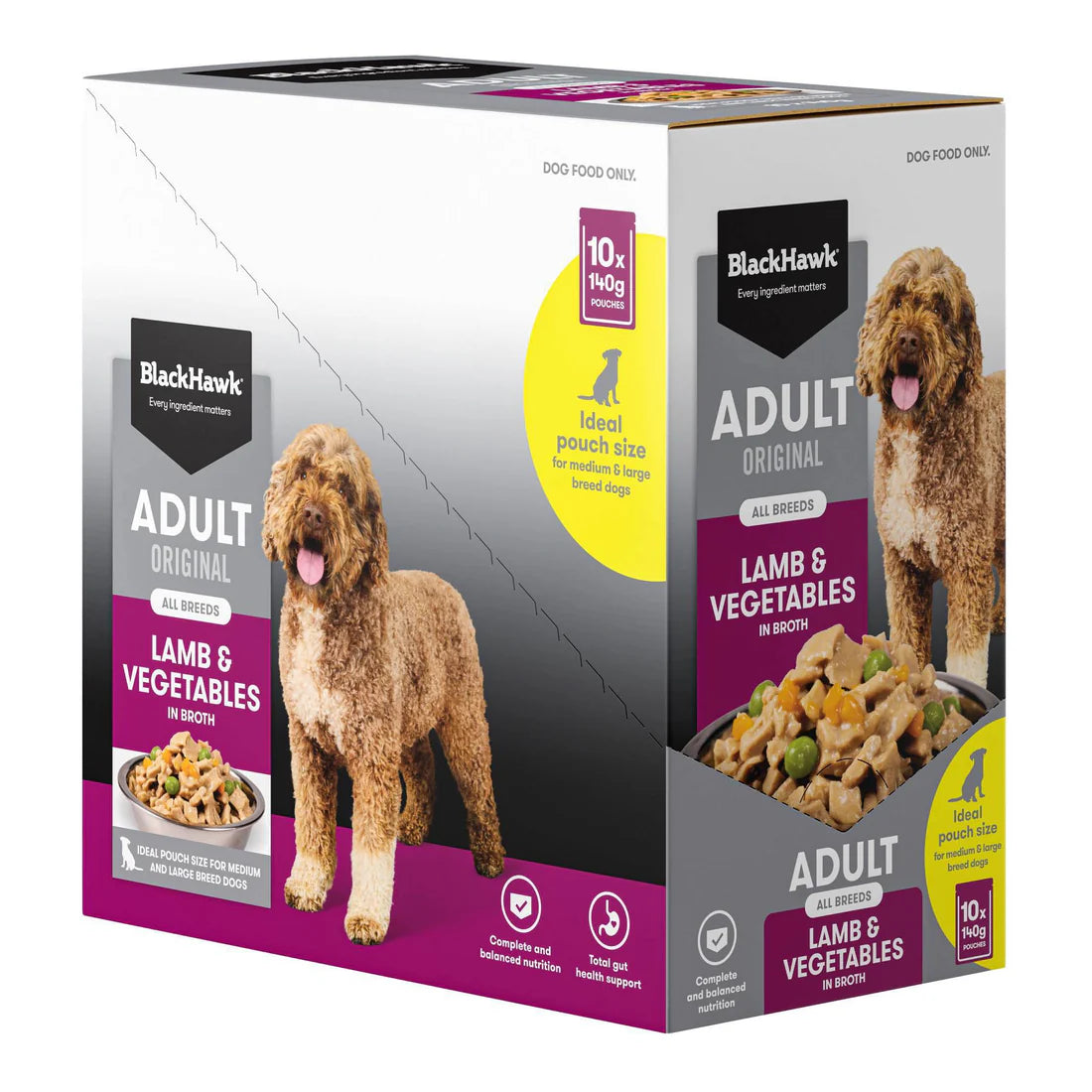 Black Hawk Original Adult Lamb & Vegetables 140g