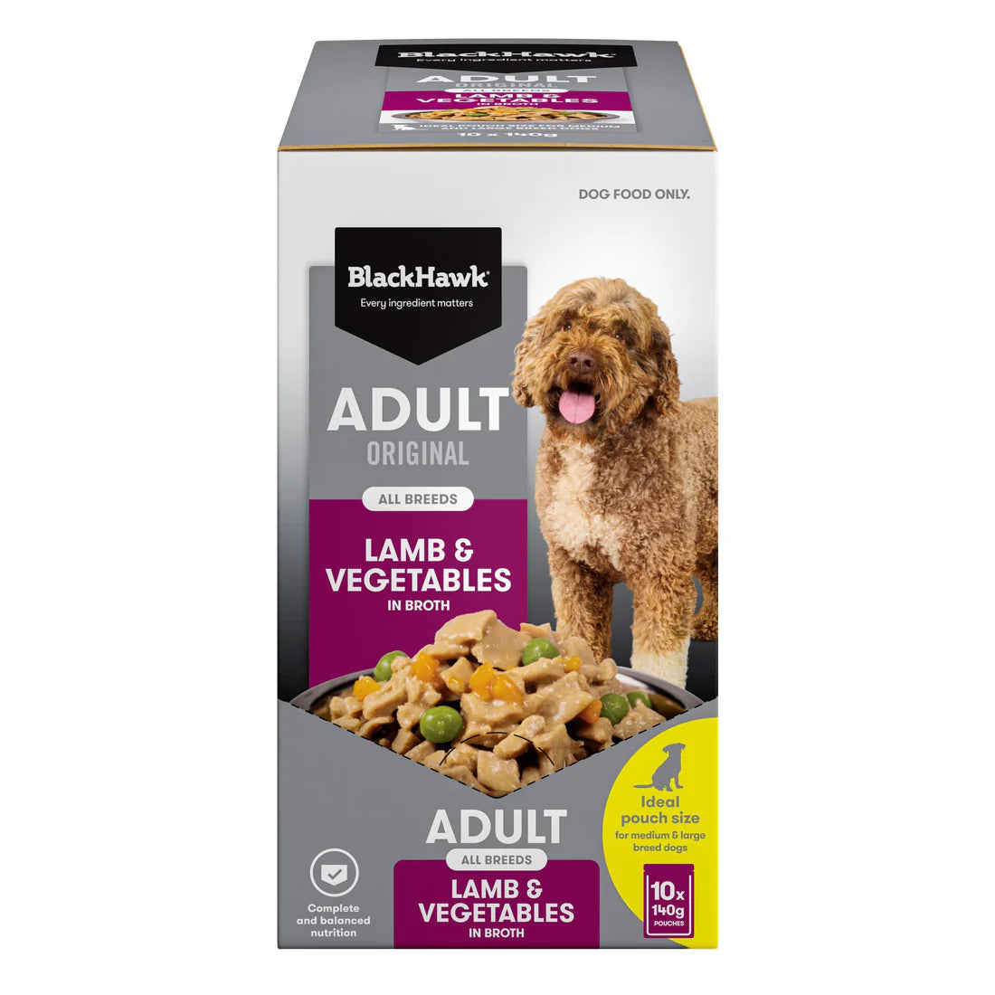 Black Hawk Original Adult Lamb & Vegetables 140g