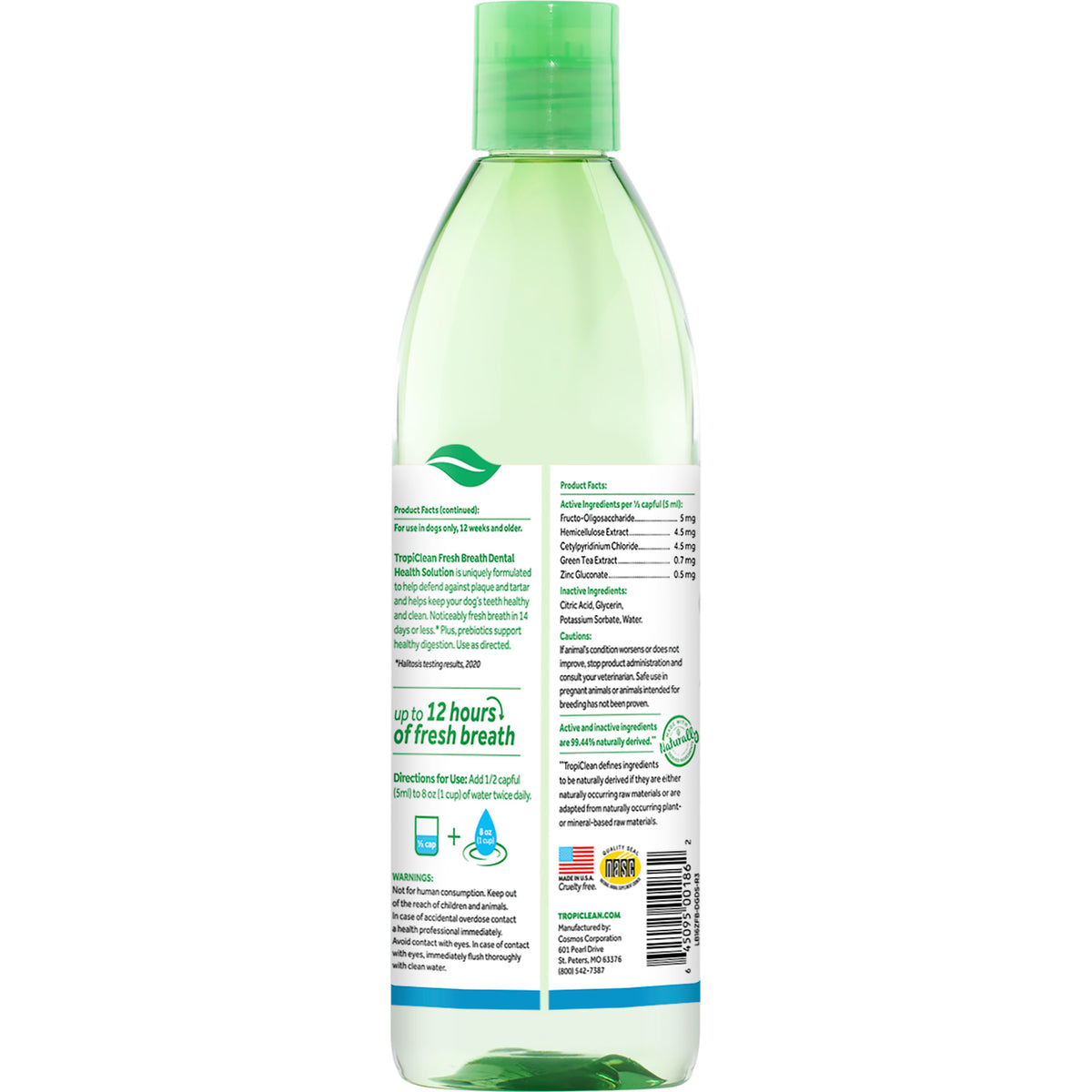 TropiClean Fresh Breath Dental Health Solution plus Digestive Support