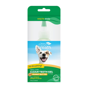 TropiClean Fresh Breath Oral Care Clean Teeth Gel Peanut Butter
