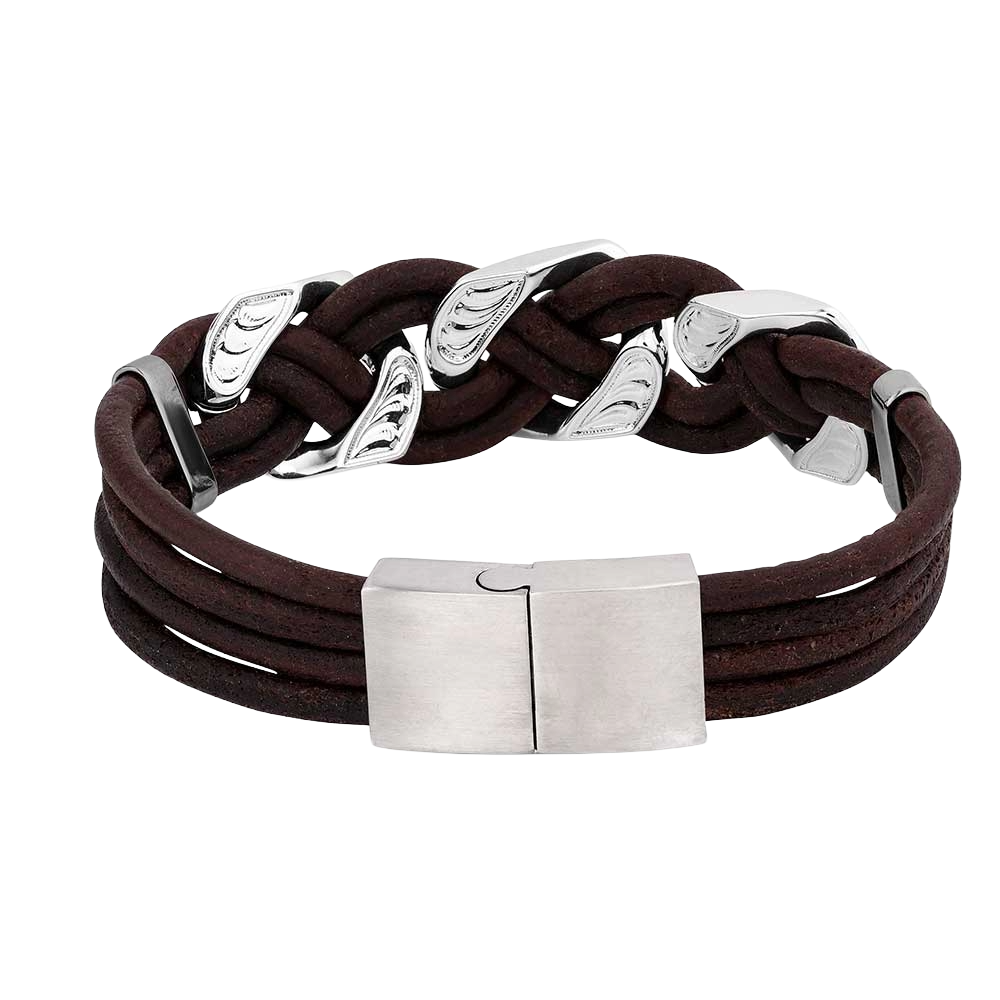 Montana Silversmiths Mens Rustic Braided Bracelet