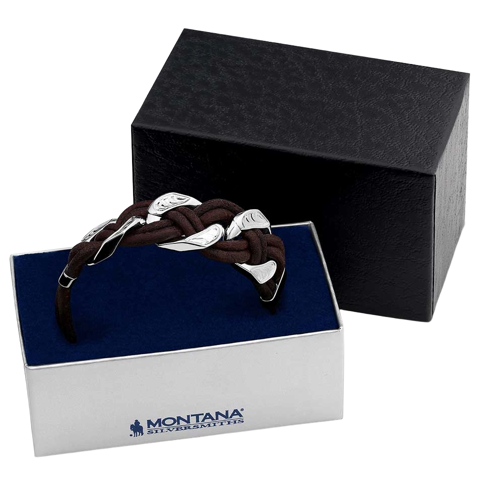 Montana Silversmiths Mens Rustic Braided Bracelet